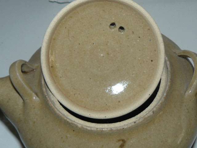 Pottery tea pot 4 potter mugs