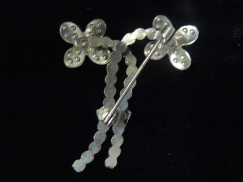 MARCAZITE FLOWER BROOCH