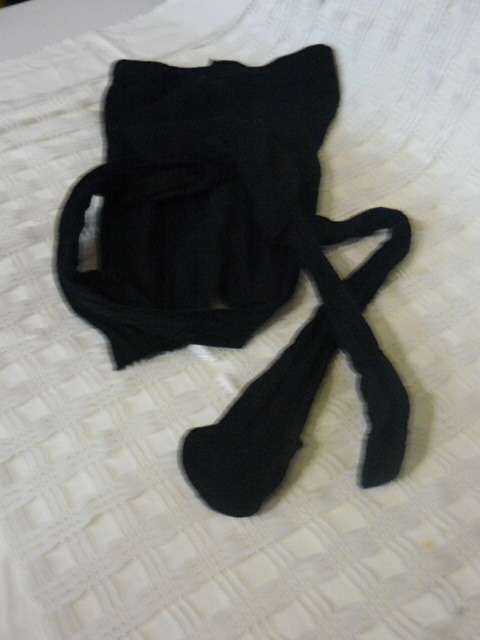 BLACK TOP M AND M BLACK STOCKINGS