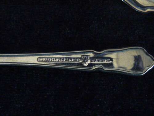 SHEFIELD ENGLAND J.R.C. LTD. EPNS SPOONS 6 PIECE X 10 CM