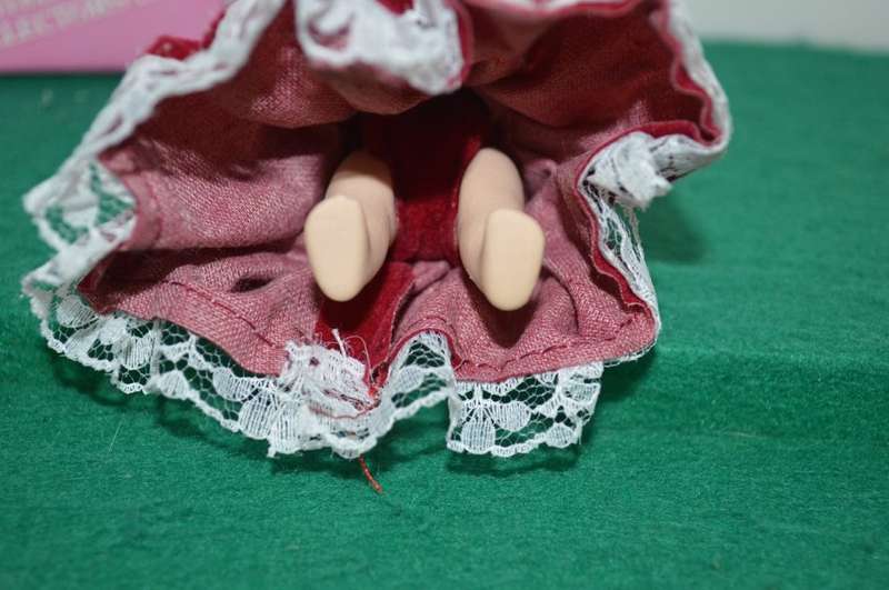 Limited edition full body minature porcelain vintage doll