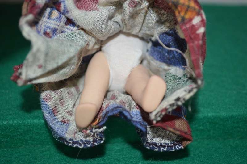 Limited edition full body minature porcelain vintage doll