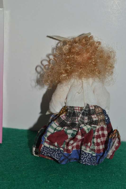 Limited edition full body minature porcelain vintage doll