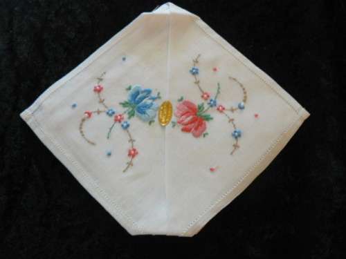 VINTAGE C00TTON NBRIRIDER HANKIES  - SWITZERLAND