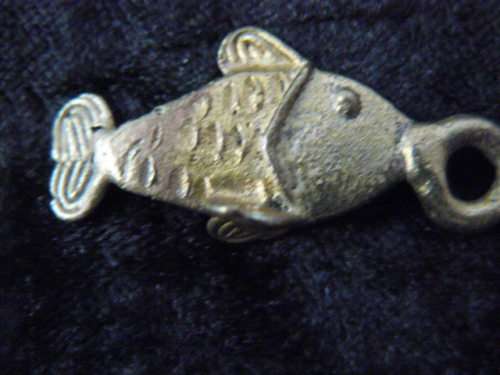 ASHANTI BRASS FISH PENDANT FROM GHANA