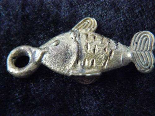 ASHANTI BRASS FISH PENDANT FROM GHANA