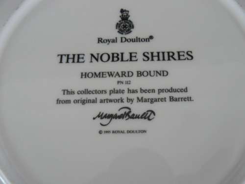 ROYAL DOULTON THE NOBLE SHIRES HOMEWARD BOUND 21 CM REDUCED