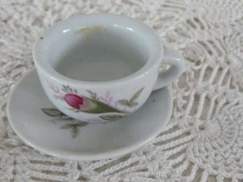 SMALL CUP AND SAUCER FOR DOLL HOUSE