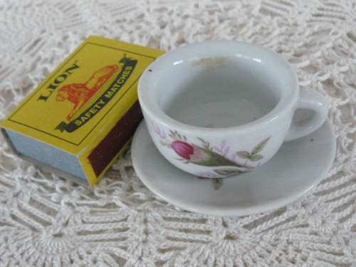 SMALL CUP AND SAUCER FOR DOLL HOUSE