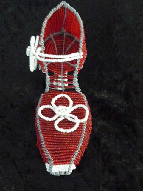 HAND CRAFTED WITH BEADS SHOE
