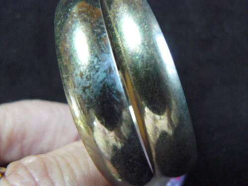LARGE HOOP GOLD TONED EARRINGS