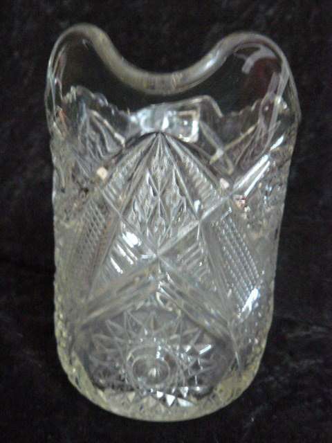 PRESSED CUT GLASS JUG