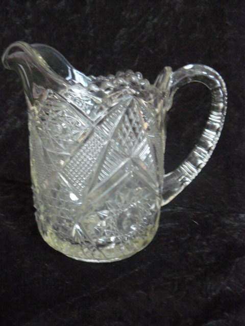 PRESSED CUT GLASS JUG