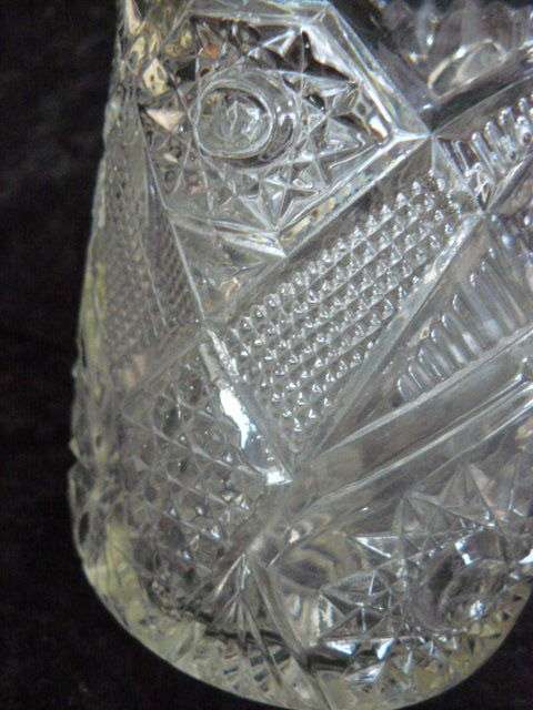 PRESSED CUT GLASS JUG