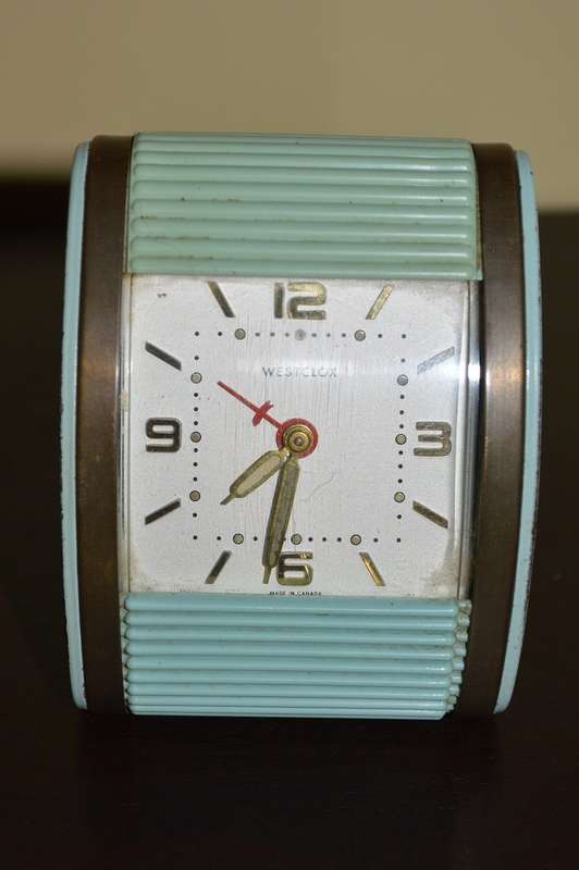 Westclox canada Art Deco travel alarm clock