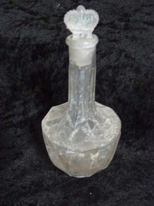 VERY OD RARE GLASS BOTTLE WITH STOPPER