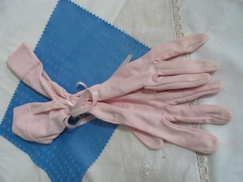 VINTAGE GLOVES PINK M