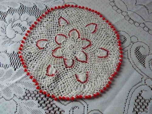 BEADED  JUG OR GLASS COVER