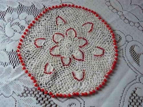 BEADED  JUG OR GLASS COVER