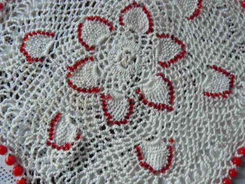BEADED  JUG OR GLASS COVER