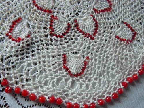 BEADED  JUG OR GLASS COVER