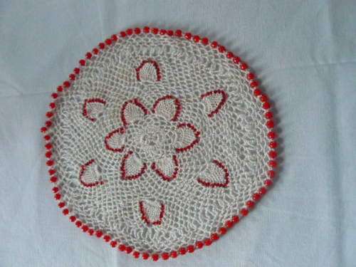 BEADED  JUG OR GLASS COVER