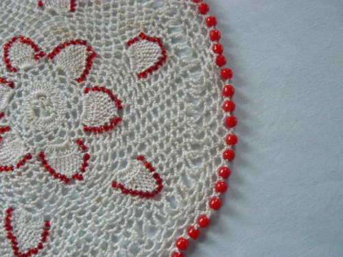 BEADED  JUG OR GLASS COVER