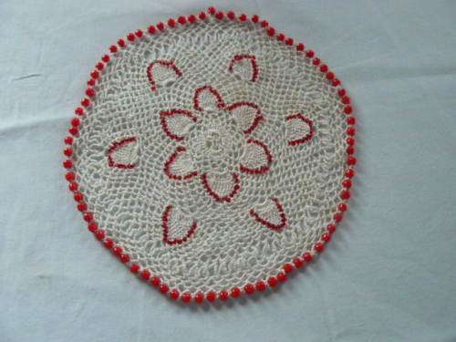 BEADED  JUG OR GLASS COVER