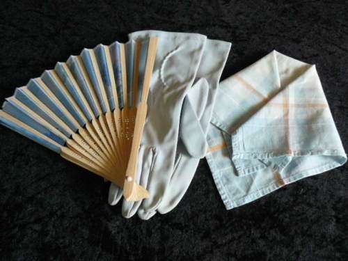 VINTAGE GLOVES, HANKIE AND VAN
