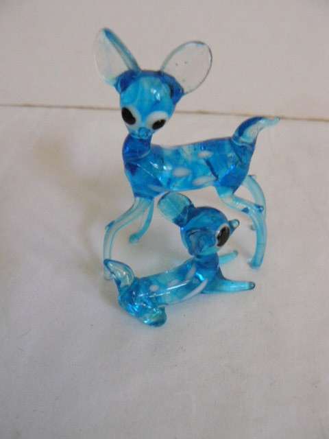 MOTHER AND BABY BAMBI GLASS