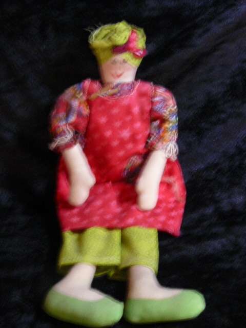 RAG DOLL HAND MADE 33CM TALL UNPLAYED