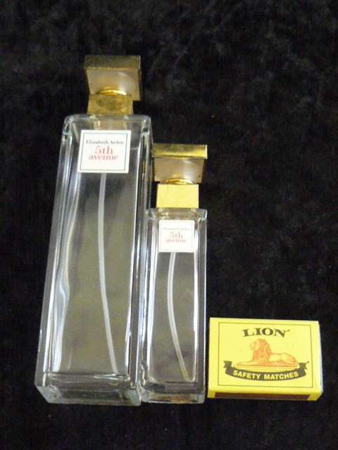 PERFUME BOTTLES EMTY NICE FOR DISPLAY NOT REFILLABLE