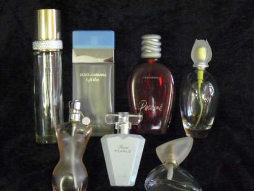 LOT PERFUME BOTTLES EMTY NICE FOR DISPLAY