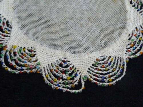 VINTAGE FINE BEADED JUG COVER