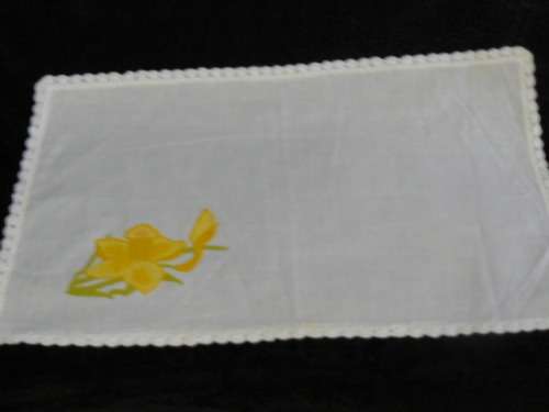 COTTON HAND PAINTED TRAY CLOTH