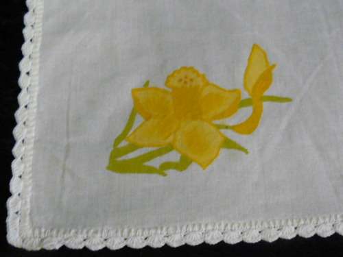 COTTON HAND PAINTED TRAY CLOTH