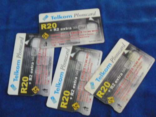 USED TELKOM PHONE CARDS