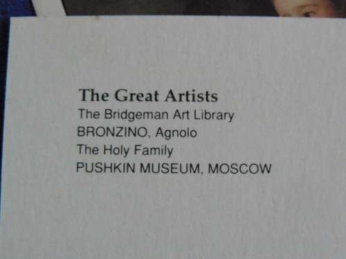 THE GREAT ARTISTS POST CARDS
