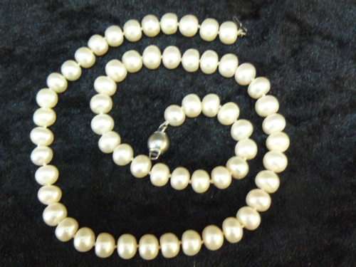 FOUX PEARL NECKLACE 44 CM