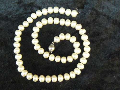 FOUX PEARL NECKLACE 44 CM