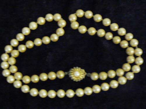 FOUX PEARL NECKLACE 64 CM
