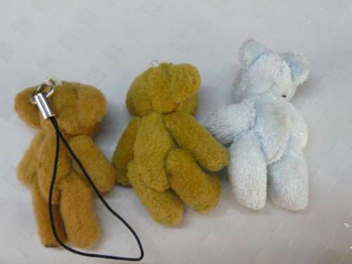 3 X MINIATURE TEDDYS MOVE ARMS AND LEGS