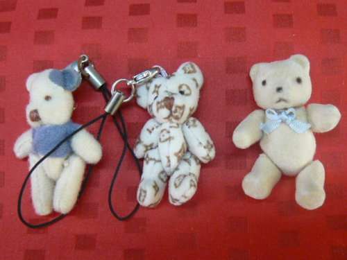 3 X MINIATURE TEDDYS CUTE