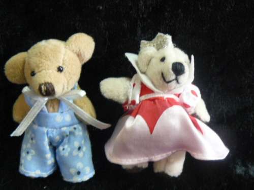 MINIATURE TEDDYS x 2