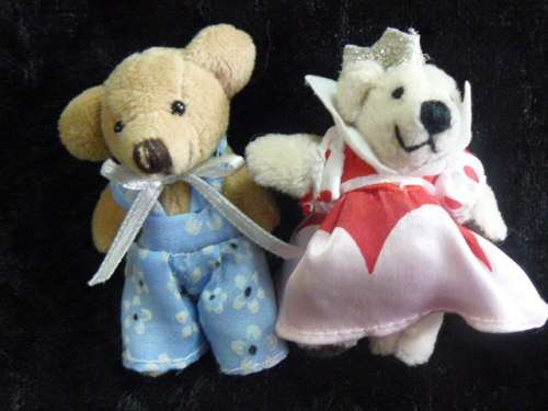 MINIATURE TEDDYS x 2
