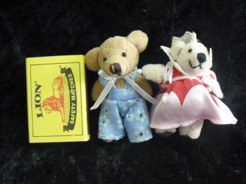 MINIATURE TEDDYS x 2