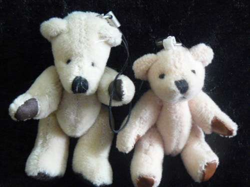 2 X MINIATURE TEDDYS MOVABLE LIMBS