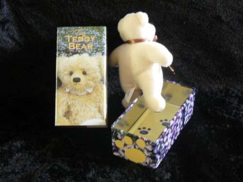 TINY TEDDY BEAR IN TIN