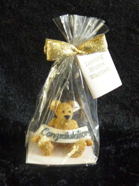 TEDDY RESIN CONGRATULATIONS
