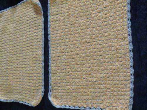 4 X HAND CROCHETED DOILIES OR PLACE MATS